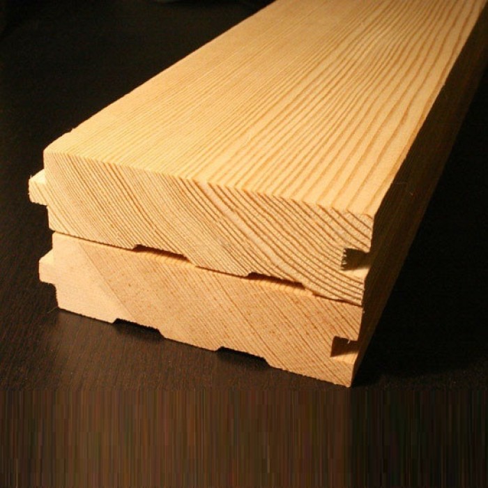 Половая доска из лиственницы класс Экстра 35x140x3000 мм
